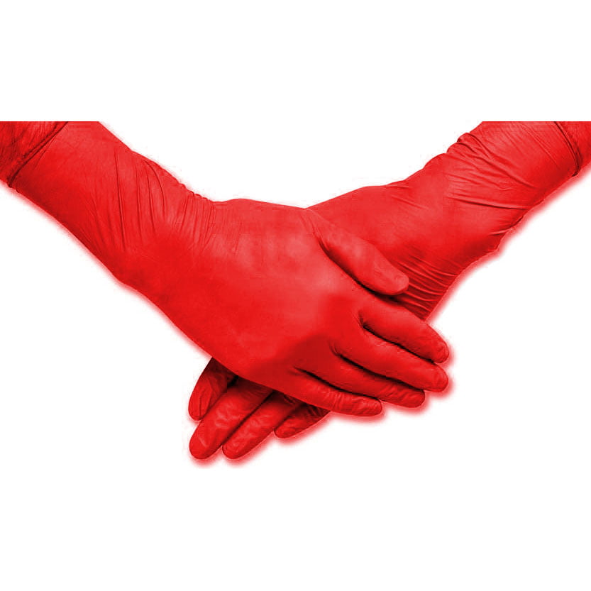 red_nitril 11 Перчатки нитриловые КРАСНЫЕ